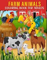 Farm Animals Coloring Book For Adults