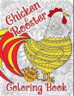 Chicken and Rooster Coloring Book