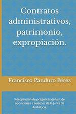 Contratos administrativos, patrimonio, expropiación.