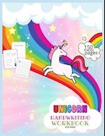 Unicorn Handwriting Workbook for Kids