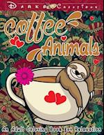 Coffee Animals Coloring Book for Adult Relaxation