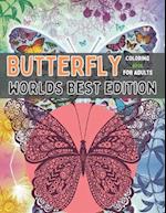 Butterfly coloring book for adults worlds best edition