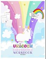 Unicorn Handwriting Workbook for Kids