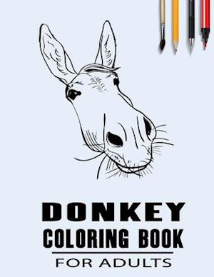 Donkey Coloring Book For Adults