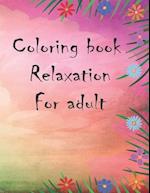 Coloring book relaxation for adult