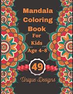 Mandala Coloring Book For Kids Age 4-8