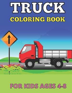 Truck coloring books for kids ages 4-8