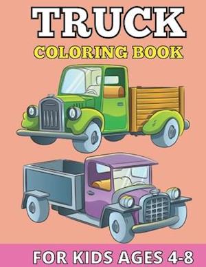 Truck coloring books for kids ages 4-8