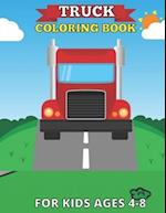 Truck coloring books for kids ages 4-8