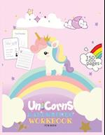 Unicorns Handwriting Workbook for Kids