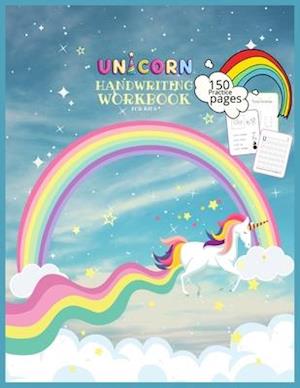 Unicorn Handwriting Workbook for Kids