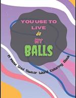 You Use To Live in My Balls A New Dad Swear Word Coloring Book