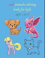 cool animals coloring book for kids ages 2 to 6