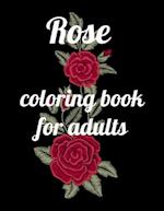 Rose coloring book for adults