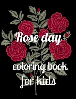 Rose day coloring book for kids