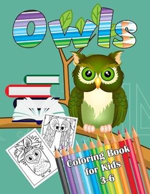 Owls Coloring Book for Kids 3-6