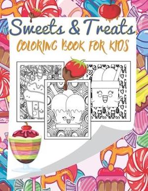 Sweets and Treats Coloring book For Kids