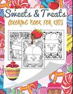 Sweets and Treats Coloring book For Kids