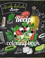 Recipe coloring book