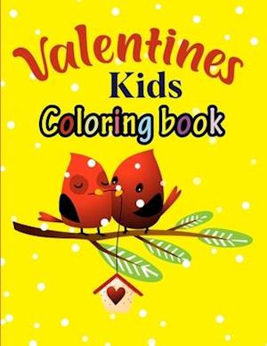 Valentine's kids coloring book