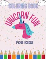 Coloring Book unicorn fun for kids