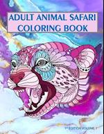 Adult Animal Safari Coloring Book Volume 1