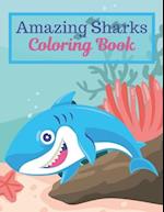 Amazing Sharks Coloring Book