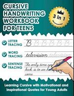 Cursive Handwriting Workbook for Teens