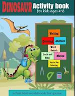 Activity book for kids ages 4-8 a fun kid workbook for game