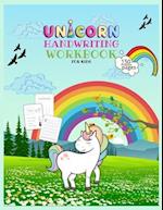 Unicorn Handwriting Workbook for Kids