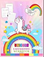 Unicorn Handwriting Workbook for Kids