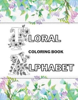 Floral Alphabet Coloring Book
