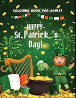 happy st patrick's day coloring book for adults