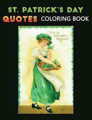 St. Patrick's day quotes coloring book