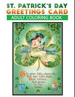 st patrick's day greetings card adult coloring book