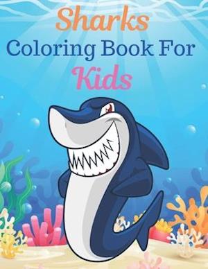 Sharks Coloring Book For Kids