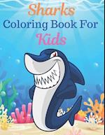 Sharks Coloring Book For Kids