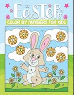 Easter color by numbers for kids