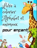 Livre à colorier Alphabet et animaux pour enfant