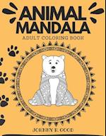 Animal Mandala Adult Coloring Book