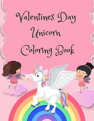 Valentines Day Unicorn Coloring Book