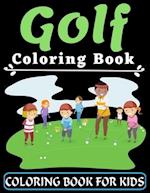 Golf Coloring Book For Kids