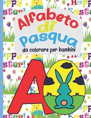 Alfabeto di Pasqua da colorare per bambini