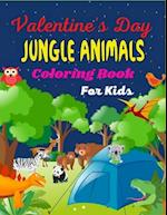 Valentine's Day JUNGLE ANIMALS Coloring For Kids