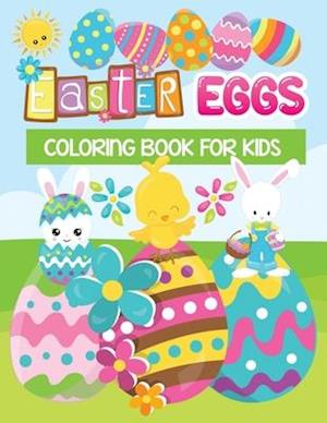 Easter eggs coloring book for kids