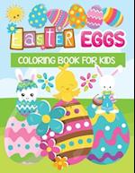 Easter eggs coloring book for kids