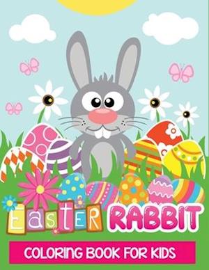 Easter Rabbit Coloring Book For Kids