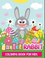 Easter Rabbit Coloring Book For Kids