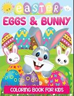 Easter bunny & eggs coloring book for kids