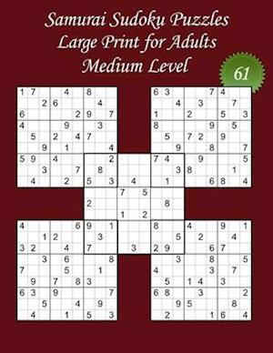 Samurai Sudoku Puzzles - Large Print for Adults - Medium Level - N°61